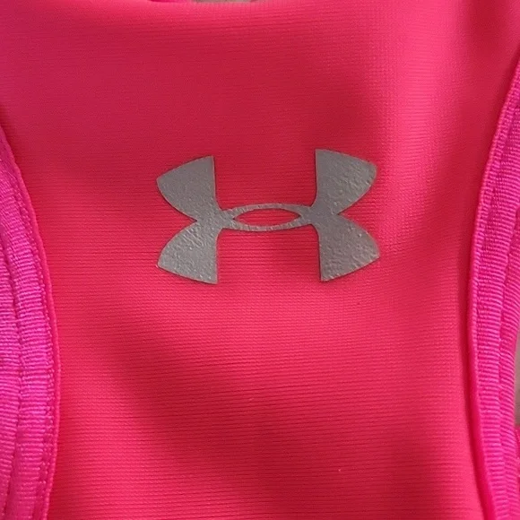 Under Armour Sports Bra Hot Pink - Picture 4 of 7